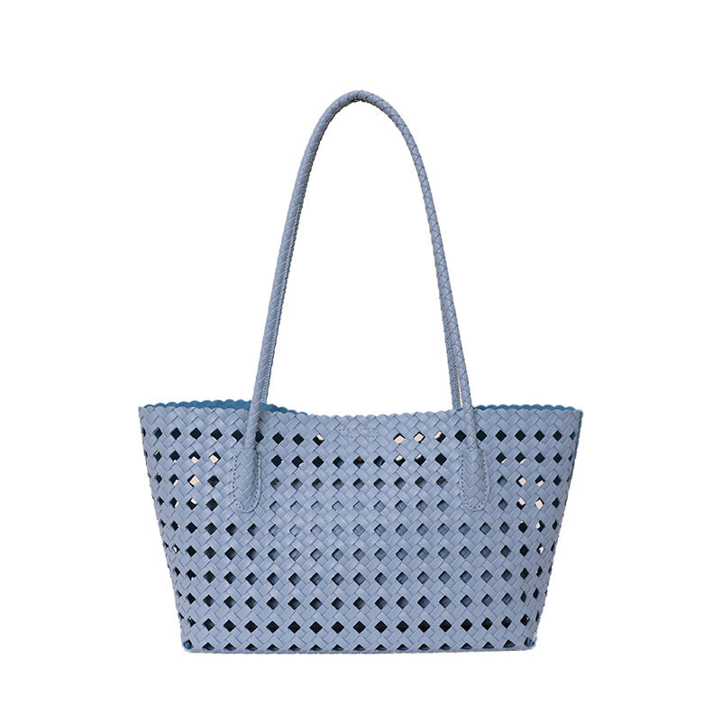 Woven Leather Tote Bag