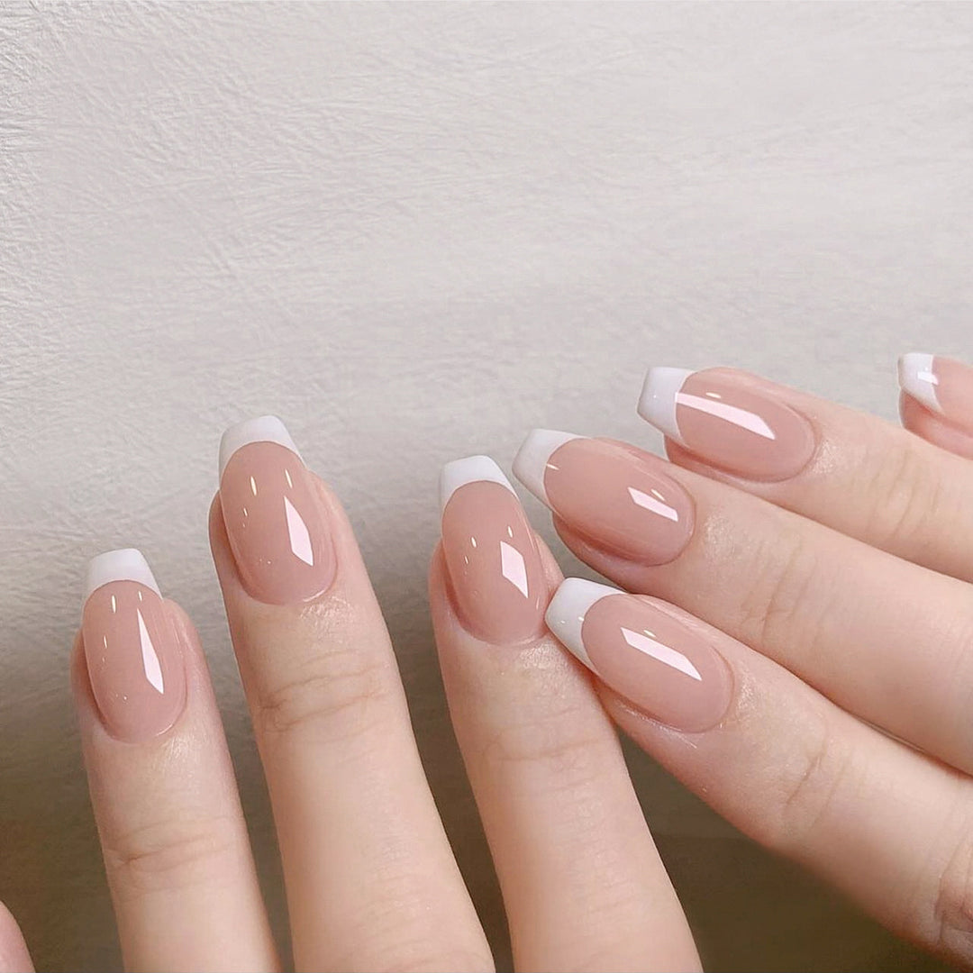 Elegant Nail Art with French Tip Design Kalsten