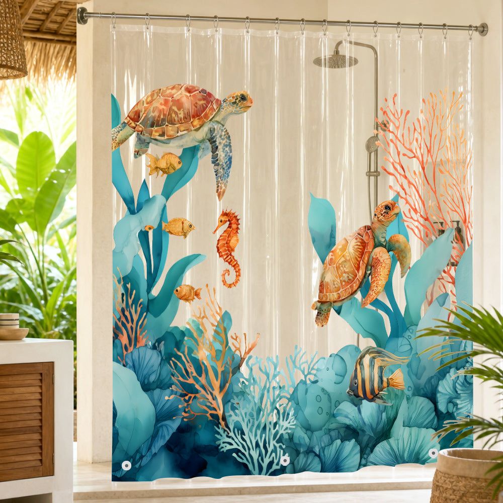 Underwater-themed Shower Curtain Kalsten