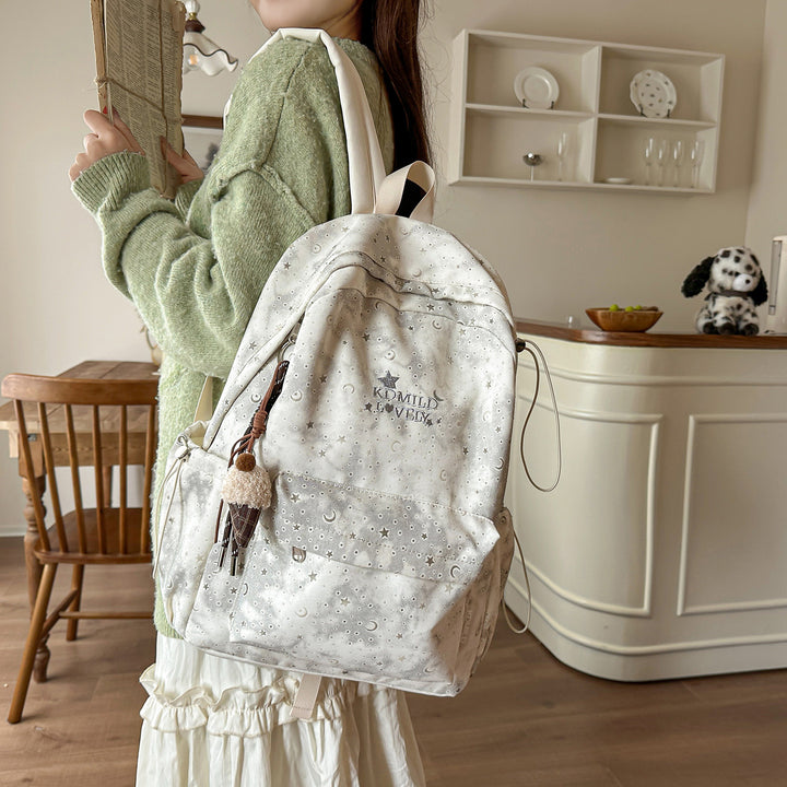 Stylish Starry-Print Backpack Kalsten