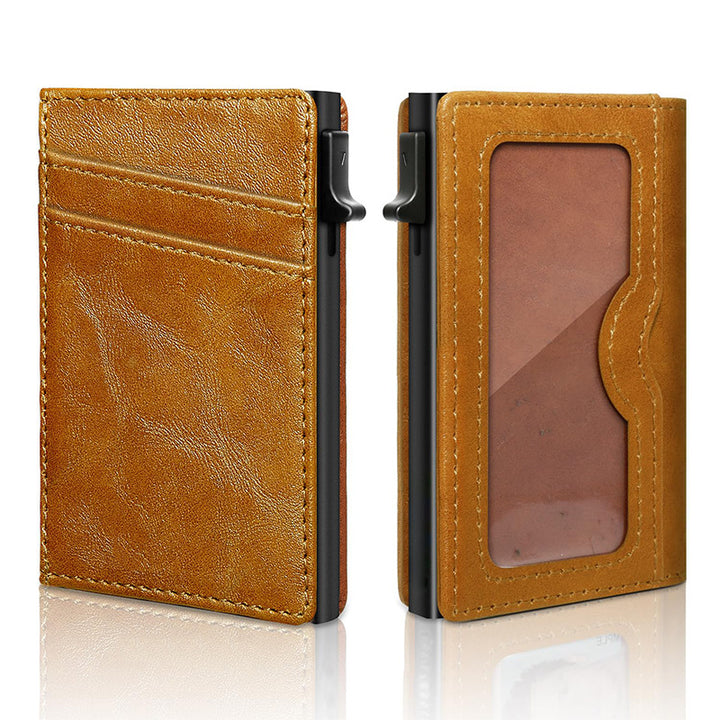 RFID-Blocking Slim Leather Cardholder Kalsten