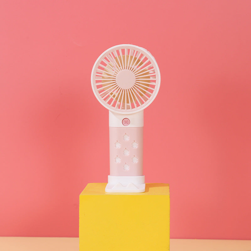 Women Portable Hand Fan with Ergonomic Handle and Adjustable Tilt Angle Kalsten