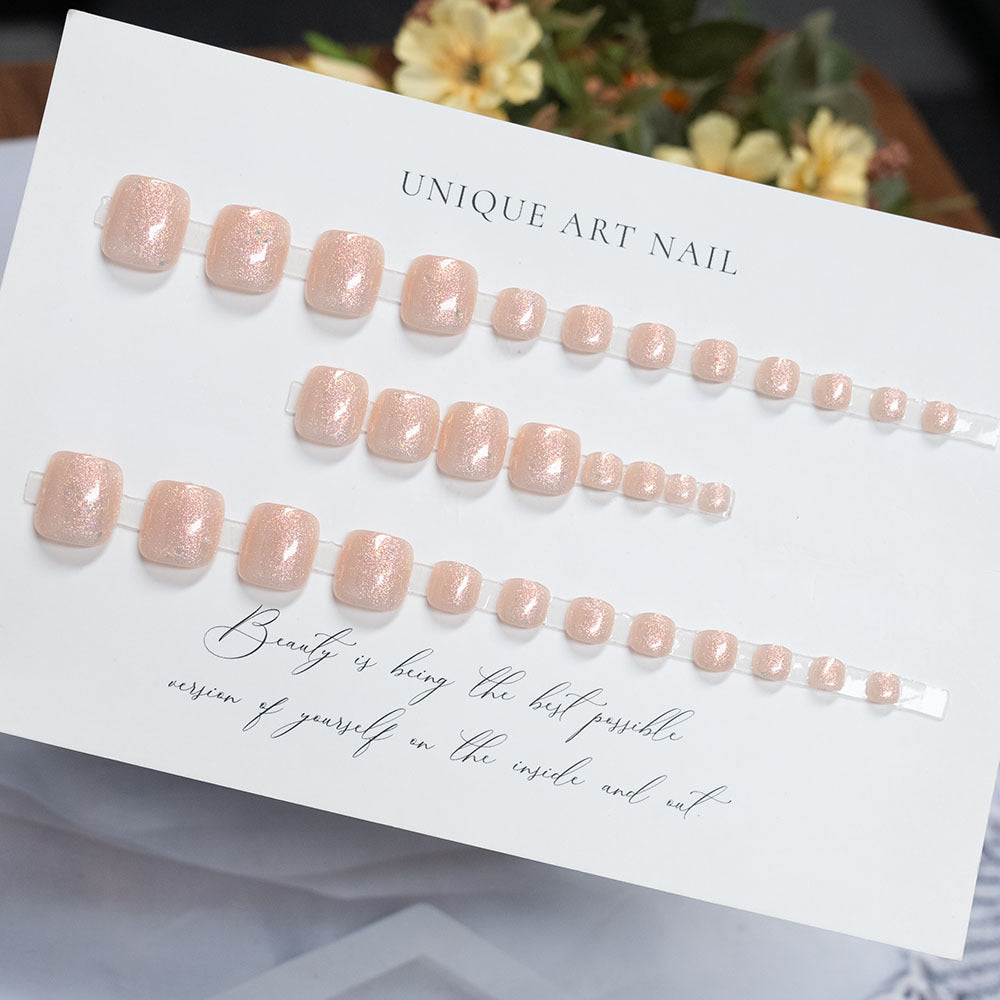 Glittery Gel Nail Art