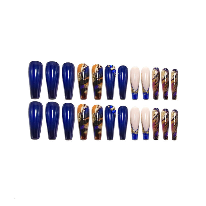 Artificial nails with glamorous design Kalsten