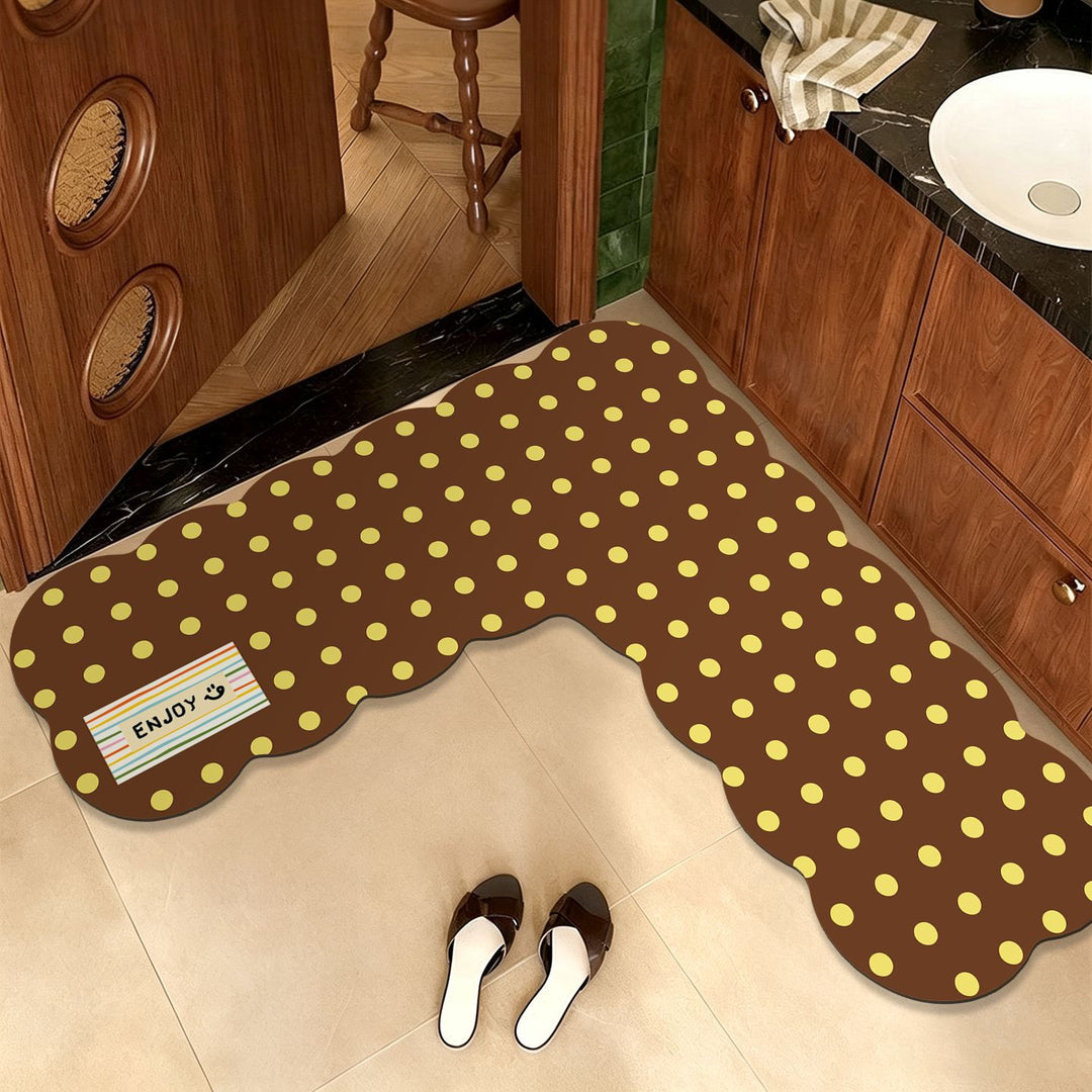Funky Polka Dot Bath Mat