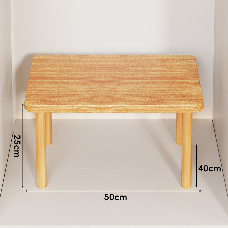 Adjustable Multi-Height Wooden Monitor Riser and Desktop Shelf