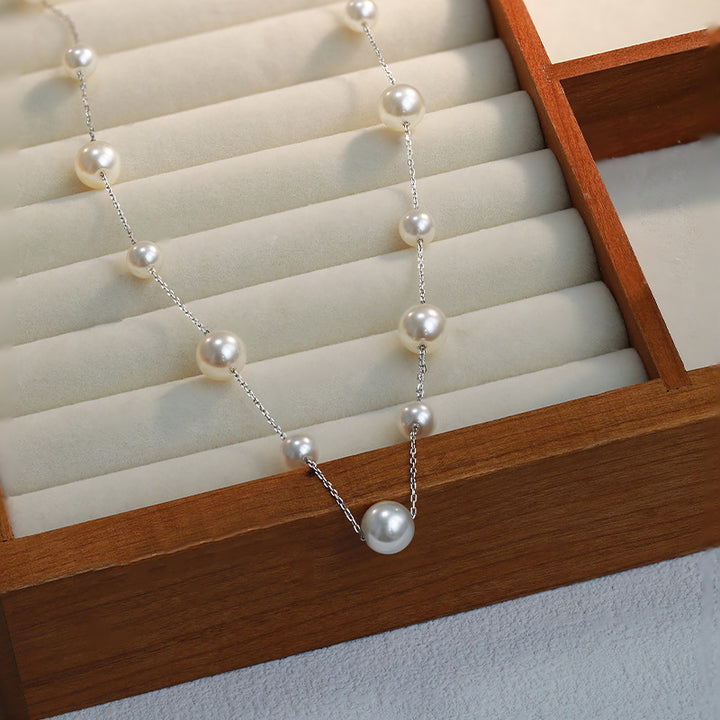 Pearl Drop Lariat Necklace Kalsten