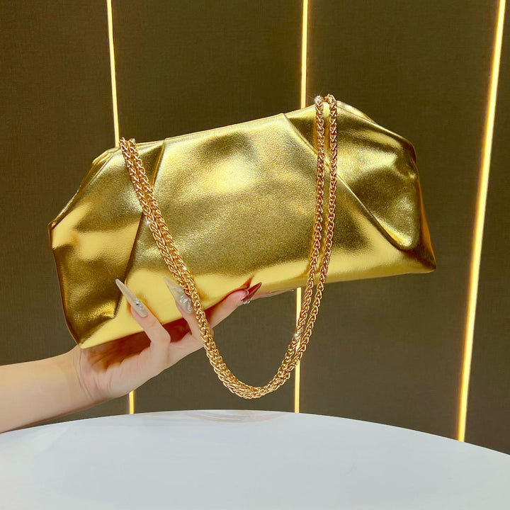 Stylish Metallic Evening Handbag