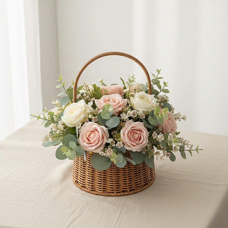 Handcrafted Wicker Storage Basket Kalsten