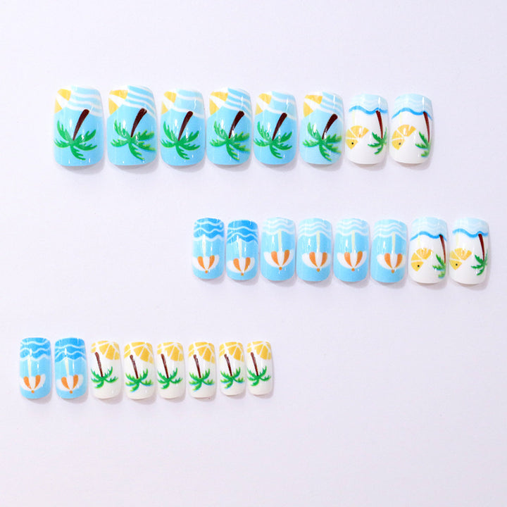 Beach-Themed Decorative Nail Art Kalsten
