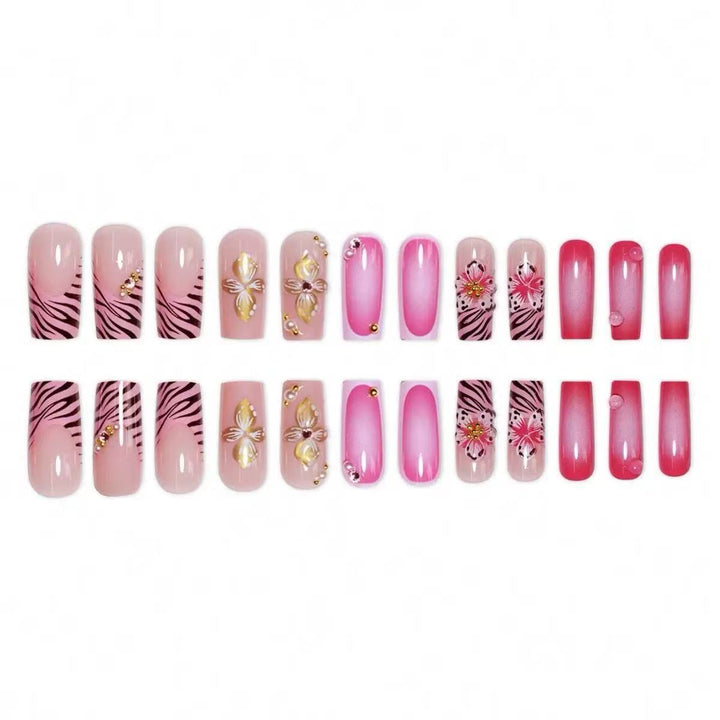 Decorative 3D Floral Nail Art Extensions Kalsten