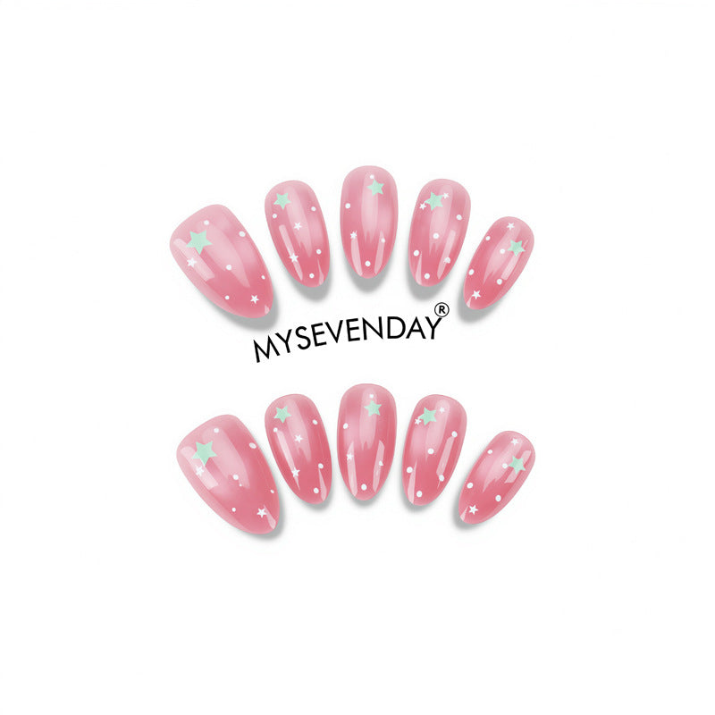 Decorative Star-Designed Press-On Nail Set Kalsten