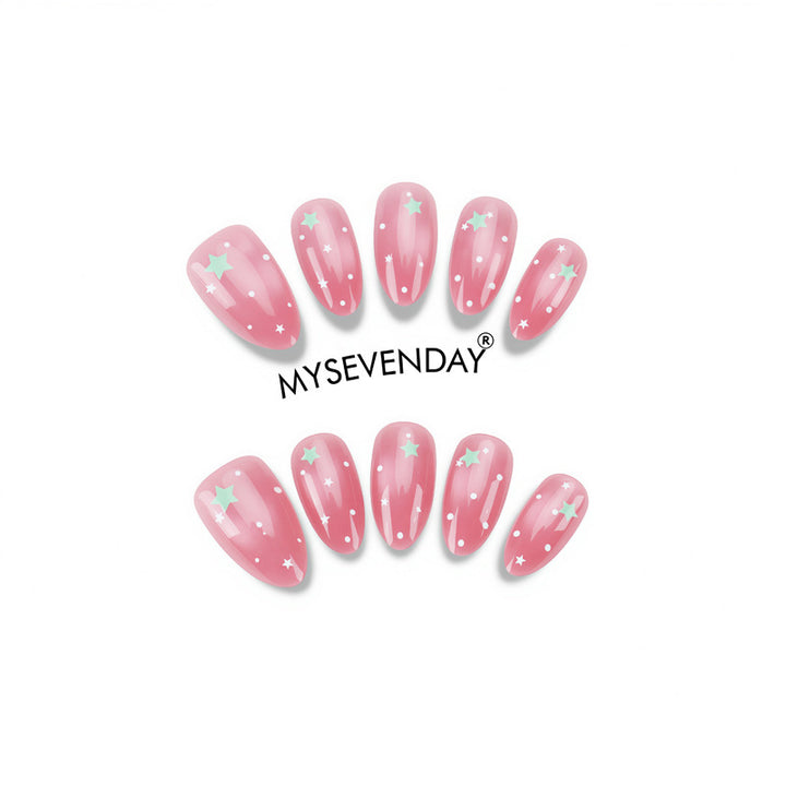 Decorative Star-Designed Press-On Nail Set Kalsten