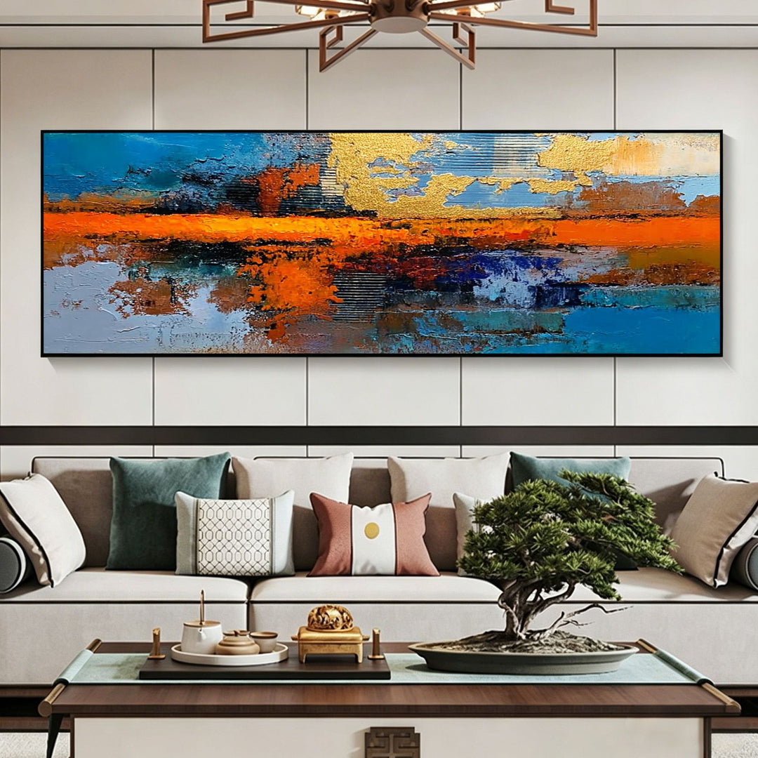 Abstract Expressionist Canvas Art for Living