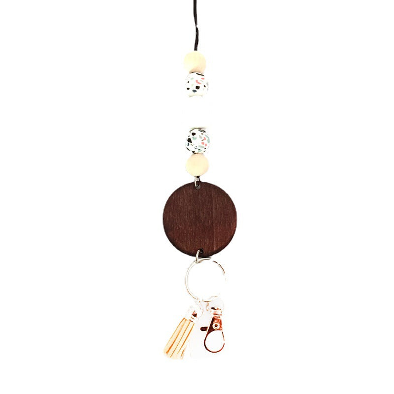 Wooden Beaded Keychain Holder Kalsten