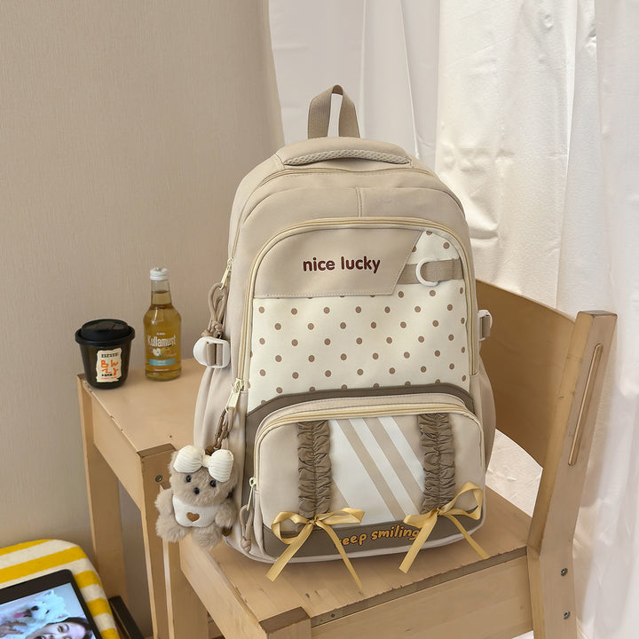 Stylish Multi-Functional Backpack with Cute Charms Kalsten