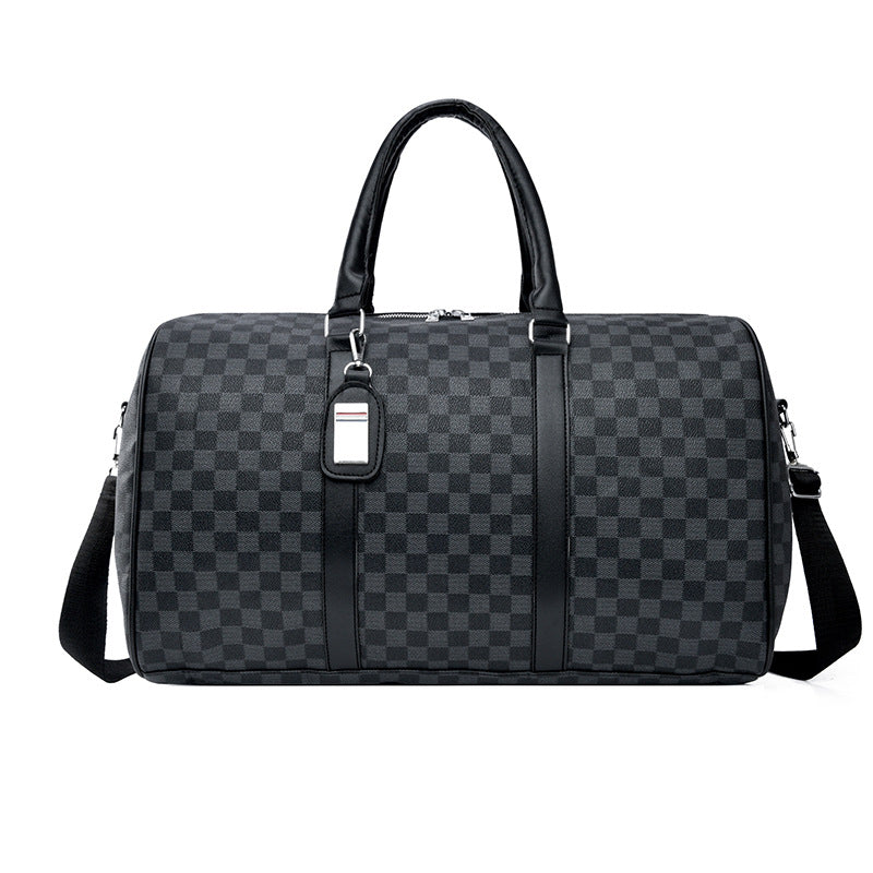 Stylish Checkerboard Travel Duffel Bag Kalsten