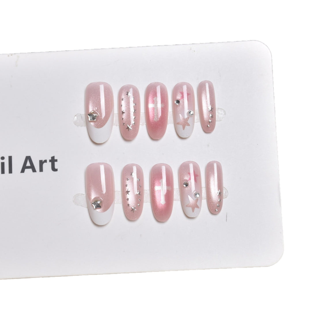 Decorative Ombre Press-On Nail Set Kalsten