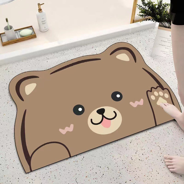 Lion-Themed Plush Bath Mat Kalsten