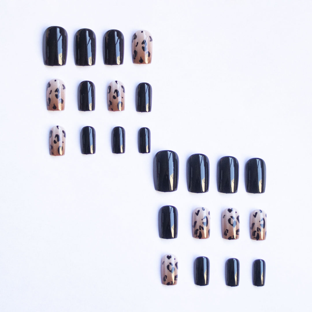Artistic Leopard Print Acrylic Nail Art Kit