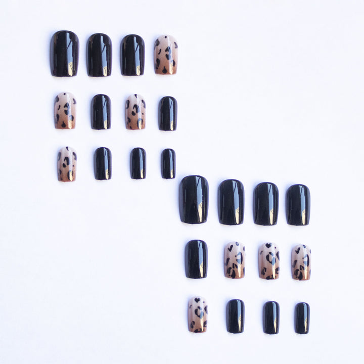 Artistic Leopard Print Acrylic Nail Art Kit