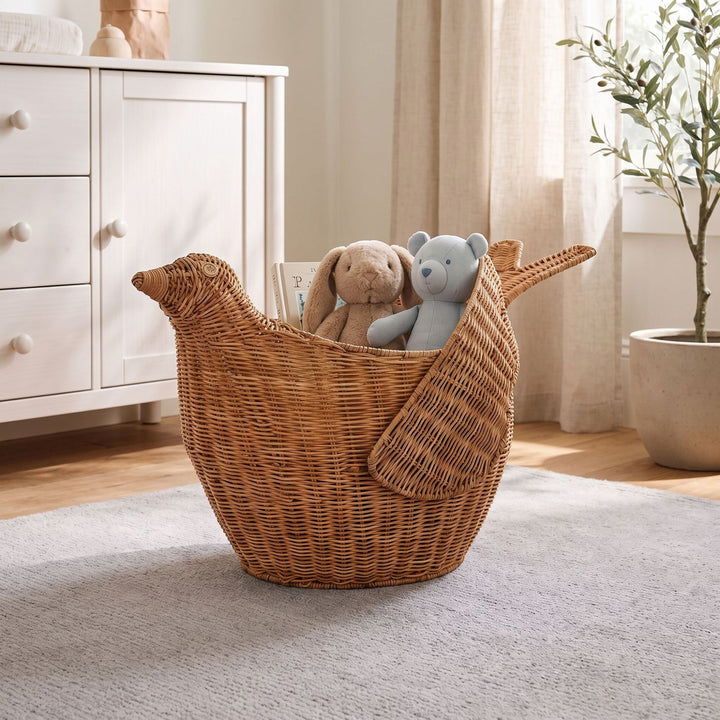 Playful basket in bird design Kalsten