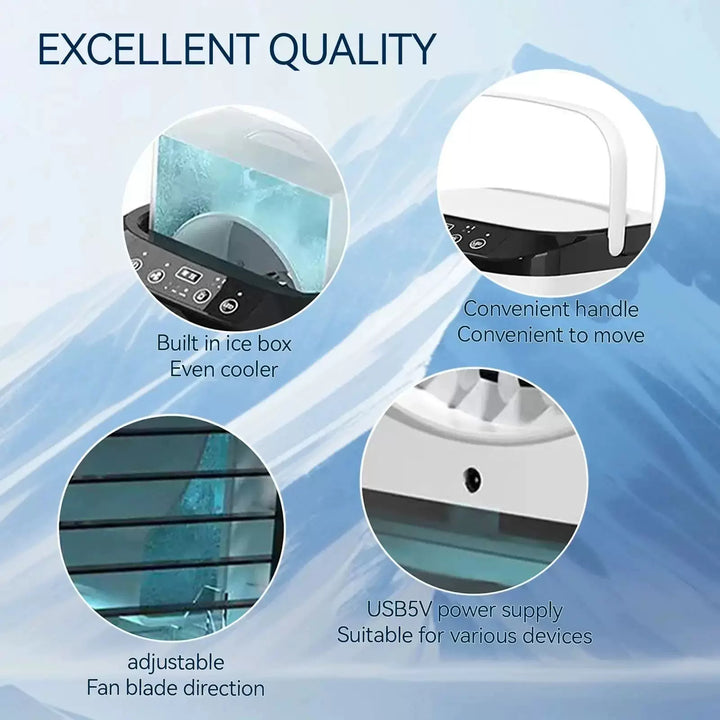 Unisex One Size Portable Desktop Vaporizer and Humidifier with Ultrasonic Automatizer Removable Ice Chamber Large Water Tank Kalsten