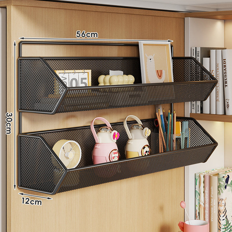 Clip-On Mesh Cabinet Edge Storage Basket Organizer
