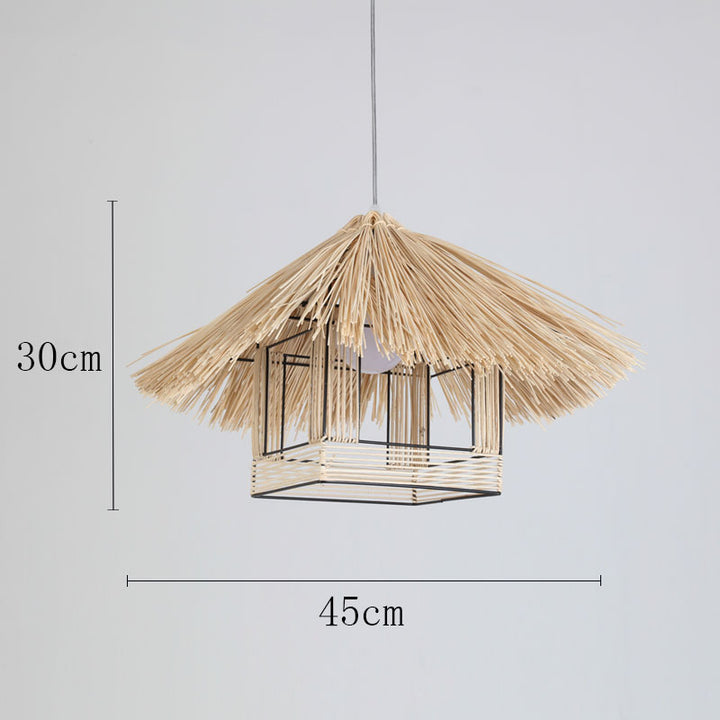 Organic Woven Pendant Light