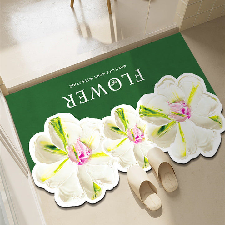 Fun Floral Themed Indoor Mat