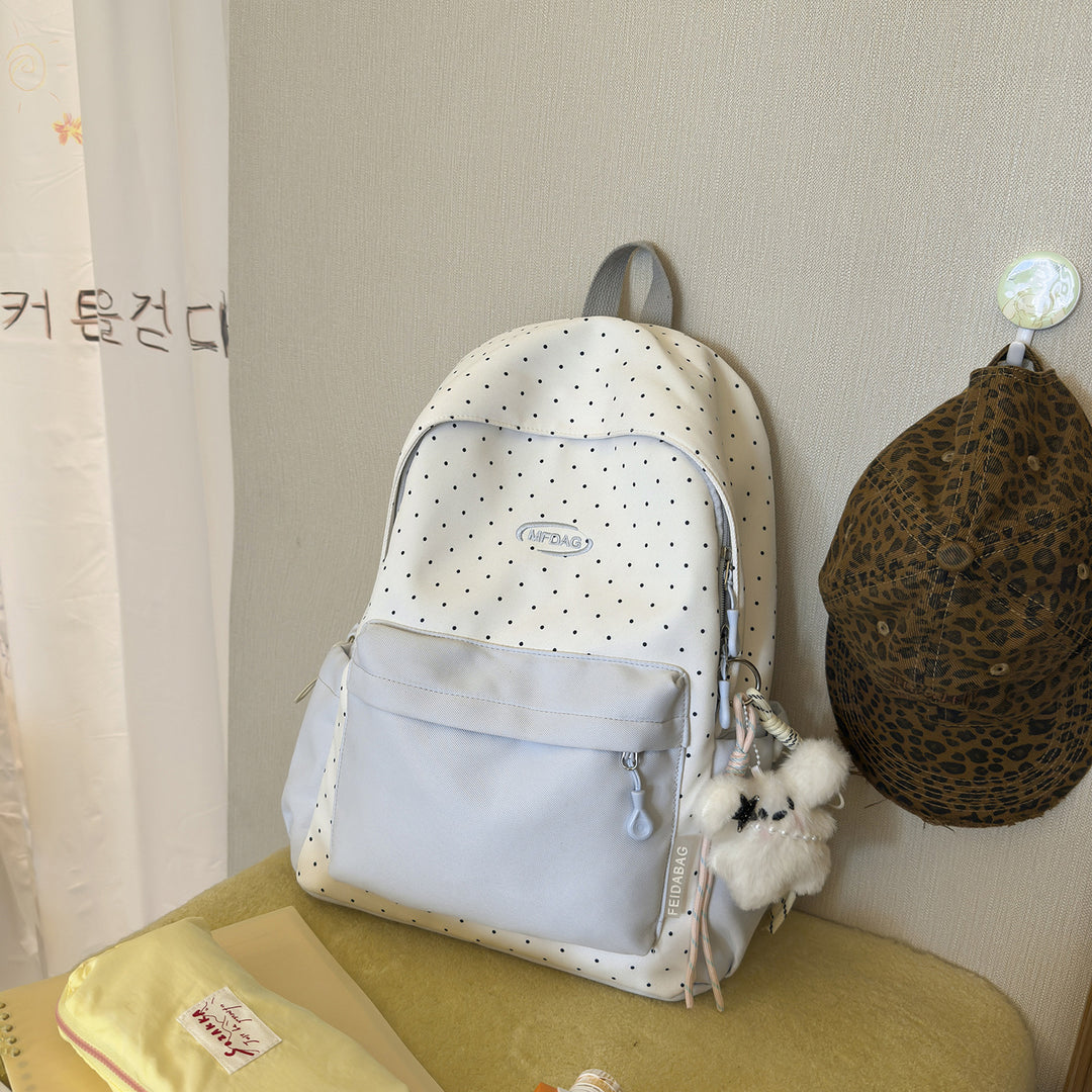 Stylish Polka Dot Print Backpack Kalsten
