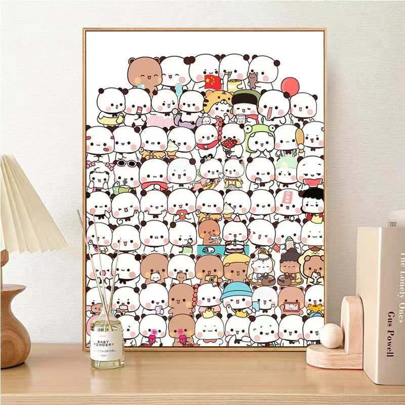 Cute Panda Character Wall Art Kalsten