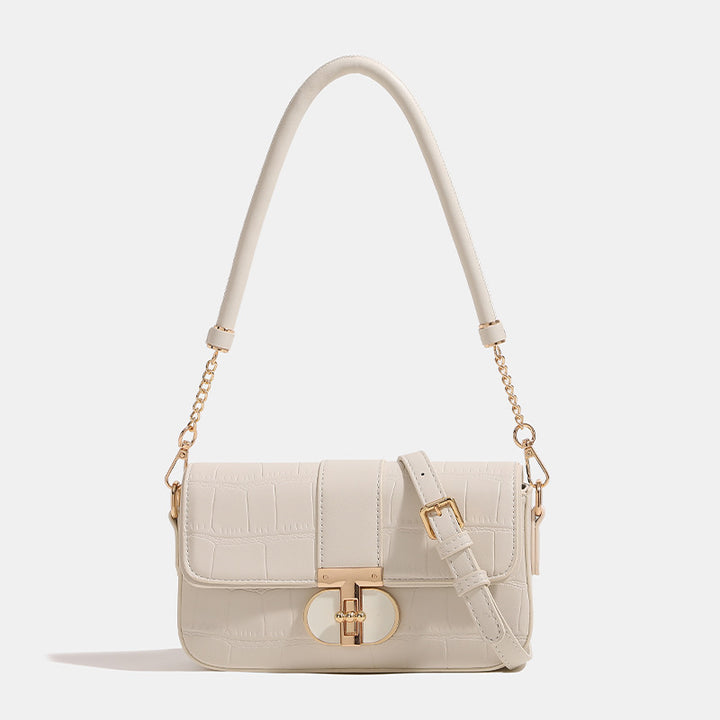 Crocodile-Embossed Crossbody Handbag Kalsten