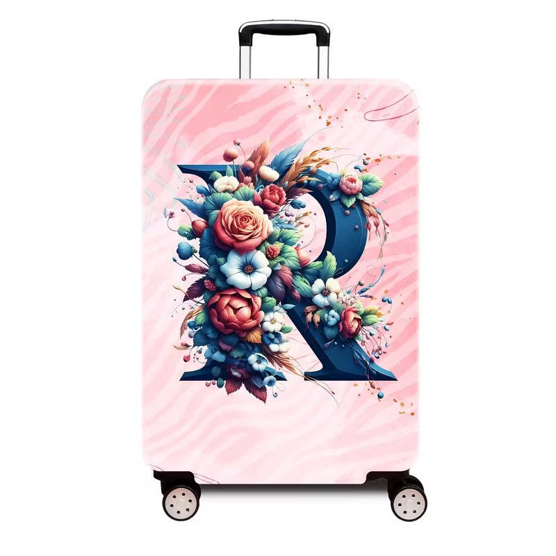 Ladies hard shell suitcase with luxurious floral design Kalsten