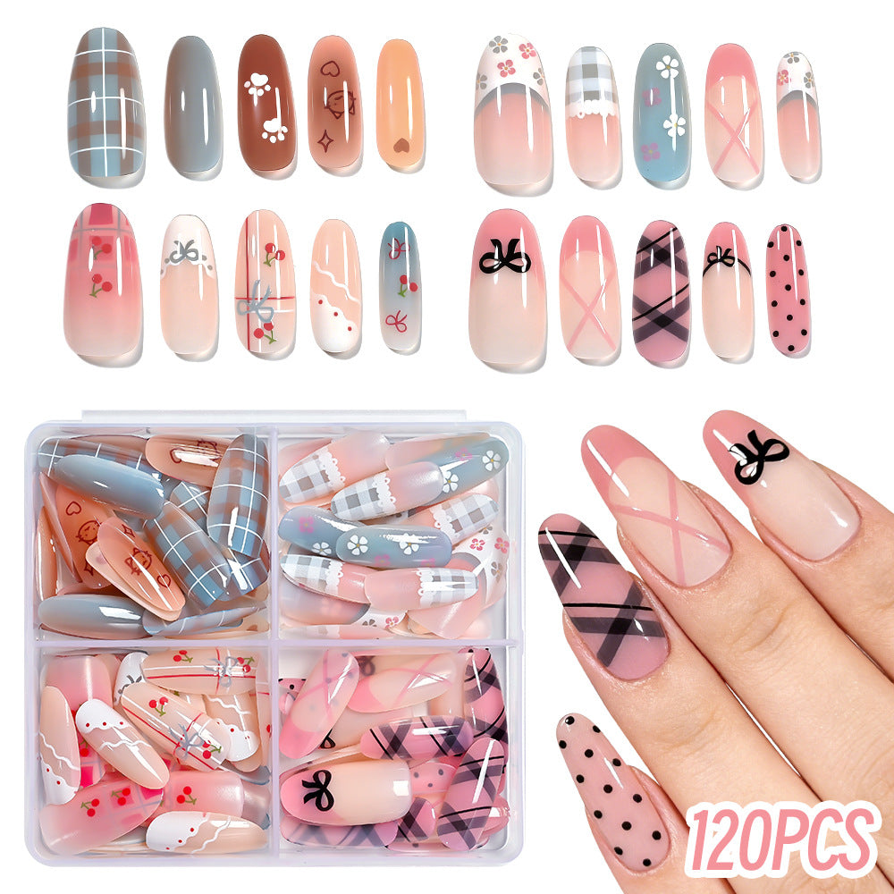 Floral Art Press-On Nail Tips Set