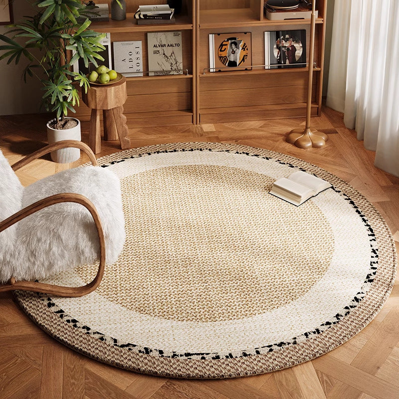 Artistic Circular Area Rug for Home Decor