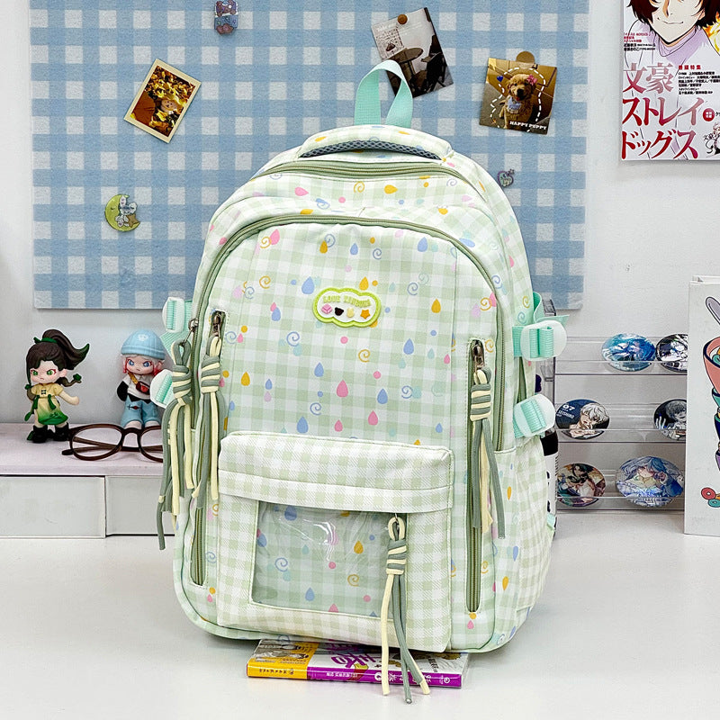 Playful Graphic Patterned School Backpack Kalsten