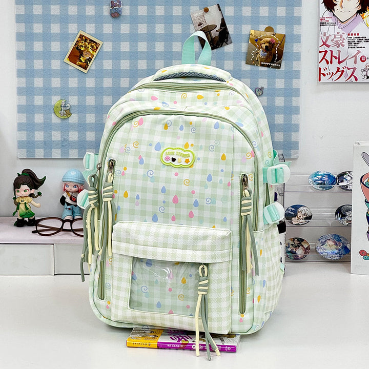 Playful Graphic Patterned School Backpack Kalsten