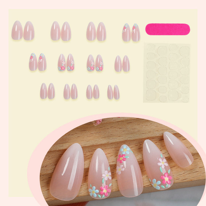 Floral Decorative Press-On Nail Set Kalsten 1788496020