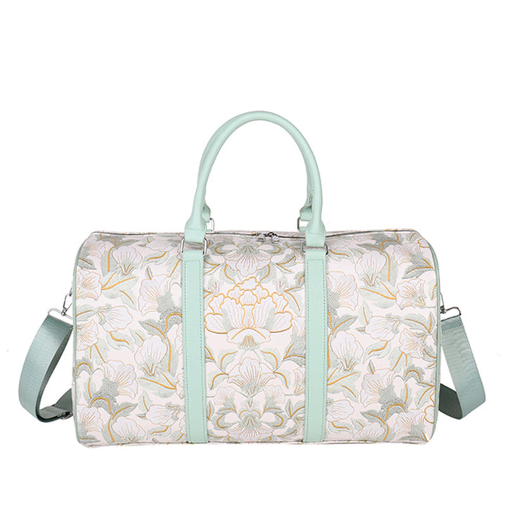 Elegant Floral Print Travel Duffle Bag Kalsten