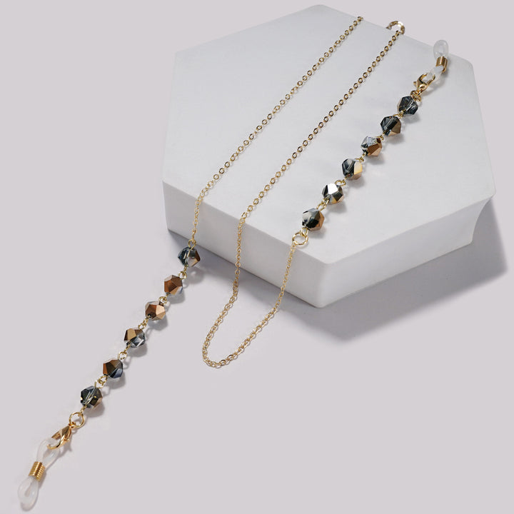 Elegant Crystal Beaded Glasses Chain kalsten
