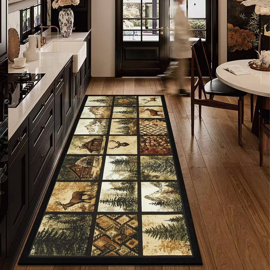 Rustic Outdoor Adventure Area Mat Kalsten