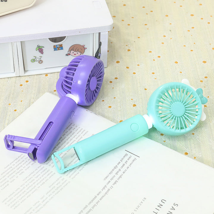 Ladies Mini Hand Fan with Integrated LED Lighting Kalsten