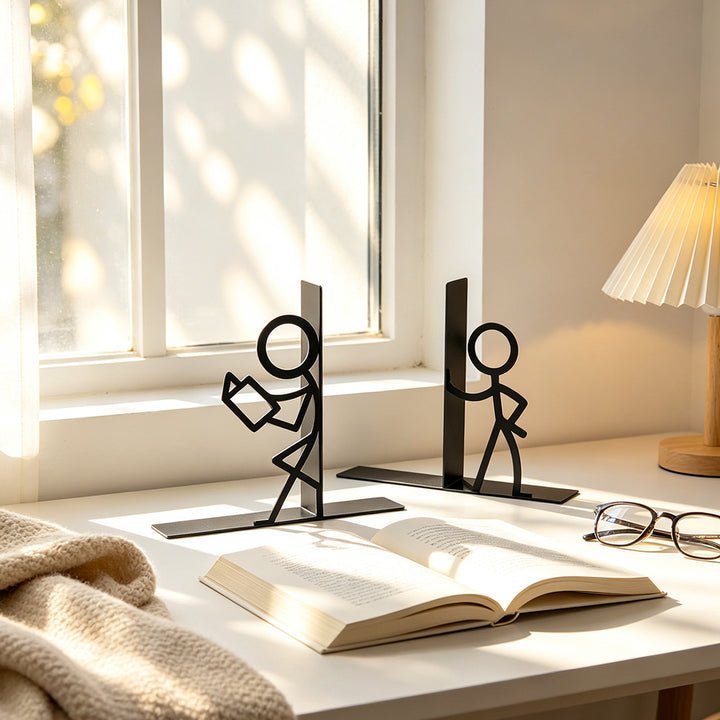 Creative Stick Figure Decorative Bookends