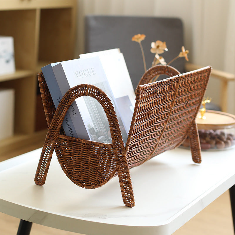 Handwoven Rectangular Magazine Holder Kalsten