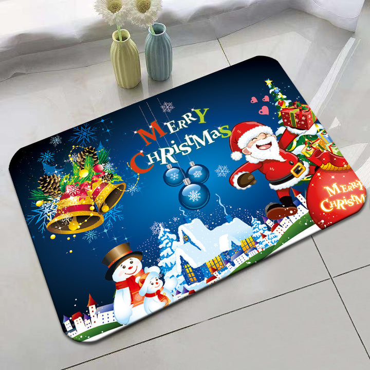 Festive Holiday-Themed Bath Mat Kalsten