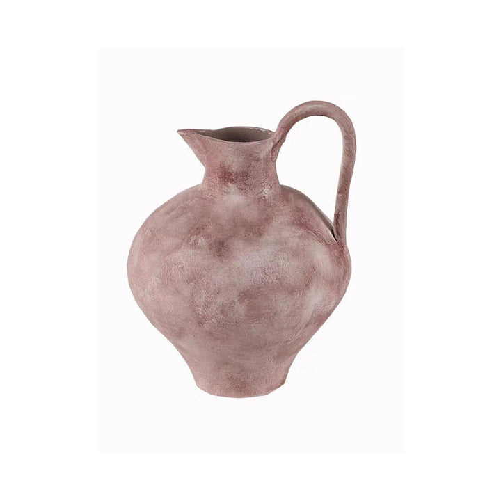 Artistic White and Black Decorative Pitcher
