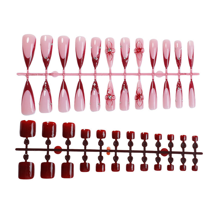Elegant Decorative Press-On Nail Set kalsten