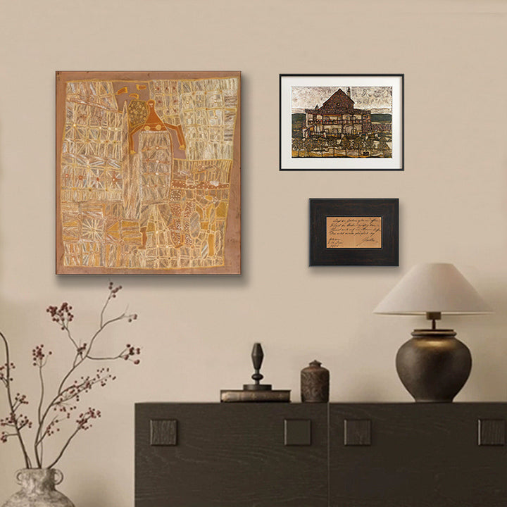 Vintage Framed Letter Artwork
