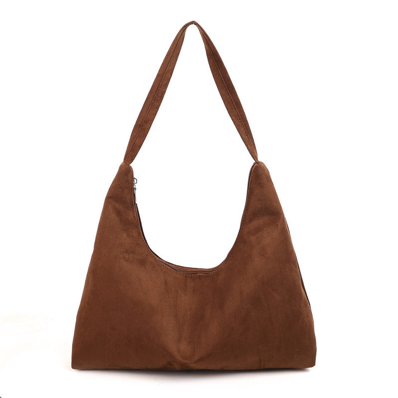 Suede Hobo Handbag